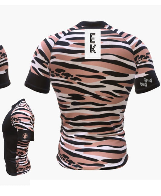 Female Fit Tiger Short Sleeve Rashguard