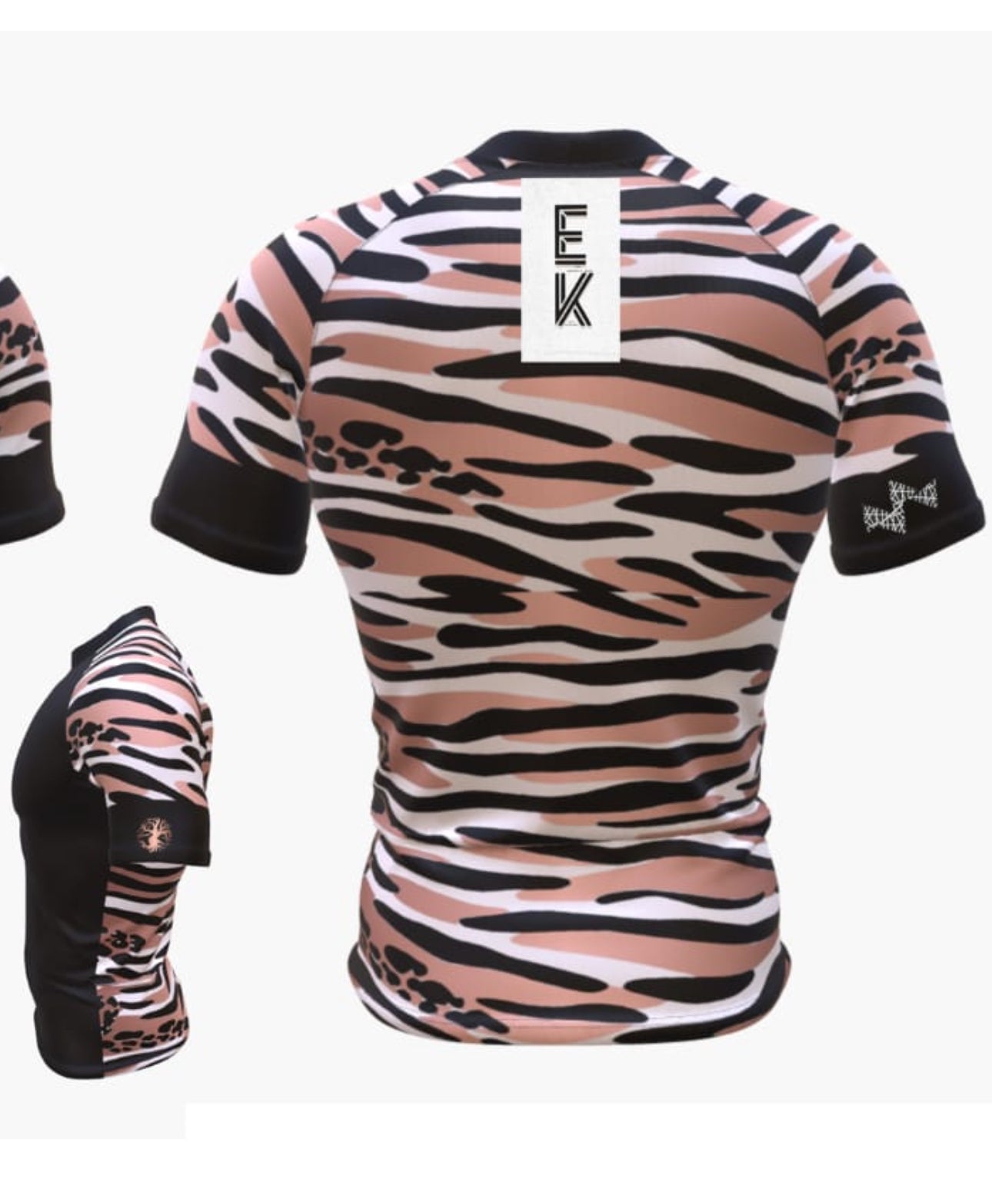 Tiger Short Sleeve Rashguard — Adult Unisex
