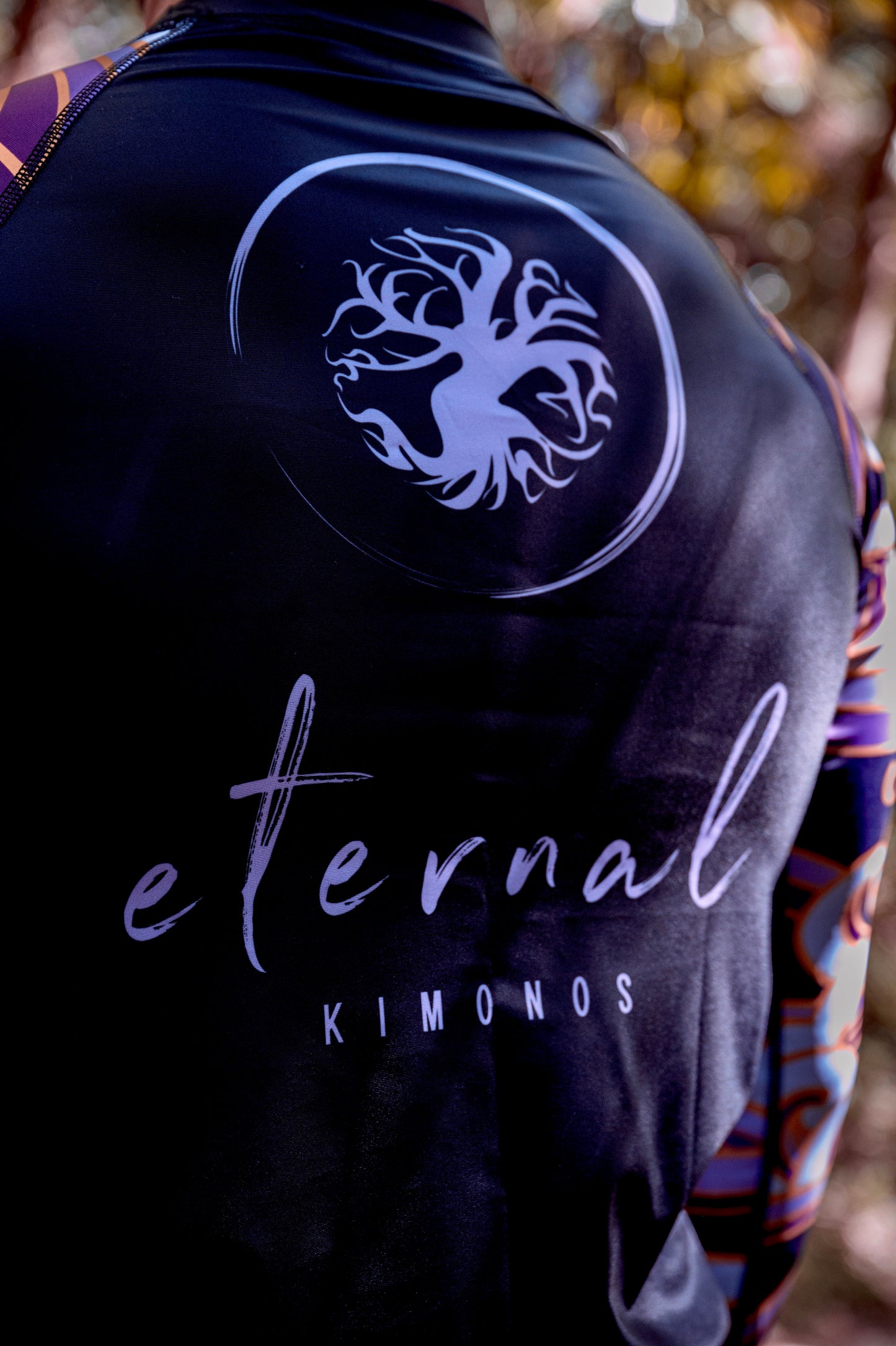 Purple long sleeve wave Rashguard