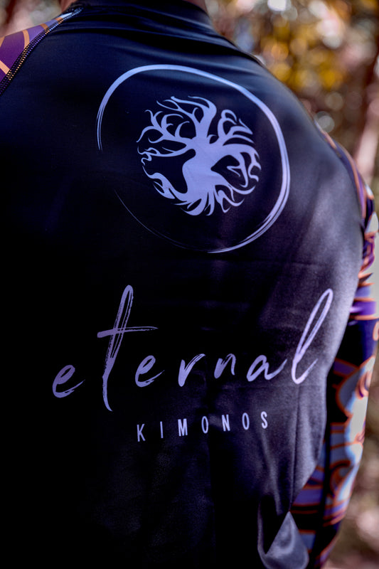 Purple long sleeve wave Rashguard