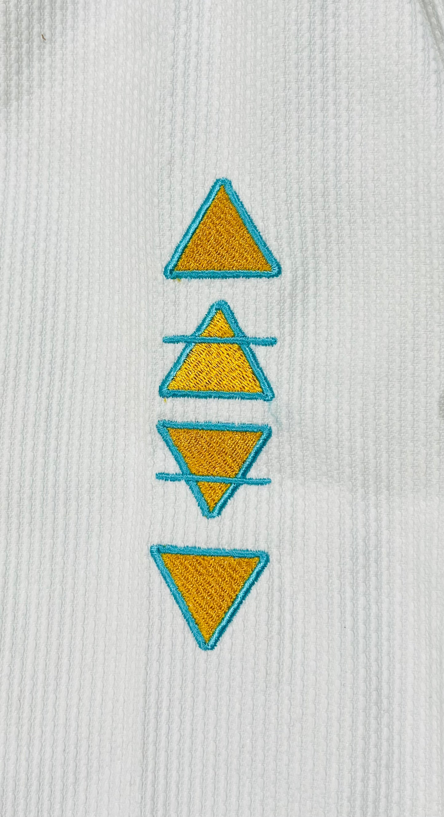 Womens Gi Aqua & Gold